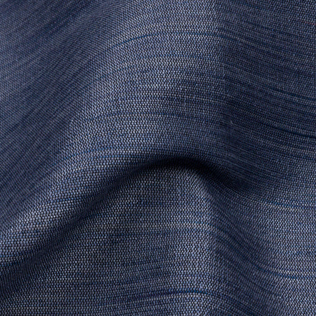 Recycled Polyester Bengaline - Denim Striations - British Imported