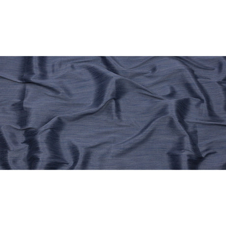 Recycled Polyester Bengaline - Denim Striations - British Imported