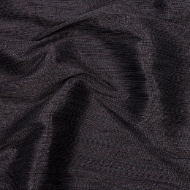 Recycled Polyester Bengaline - Graphite Striations - British Imported
