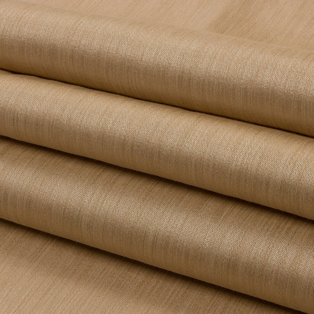 Recycled Polyester Bengaline - Hessian Striations - British Imported