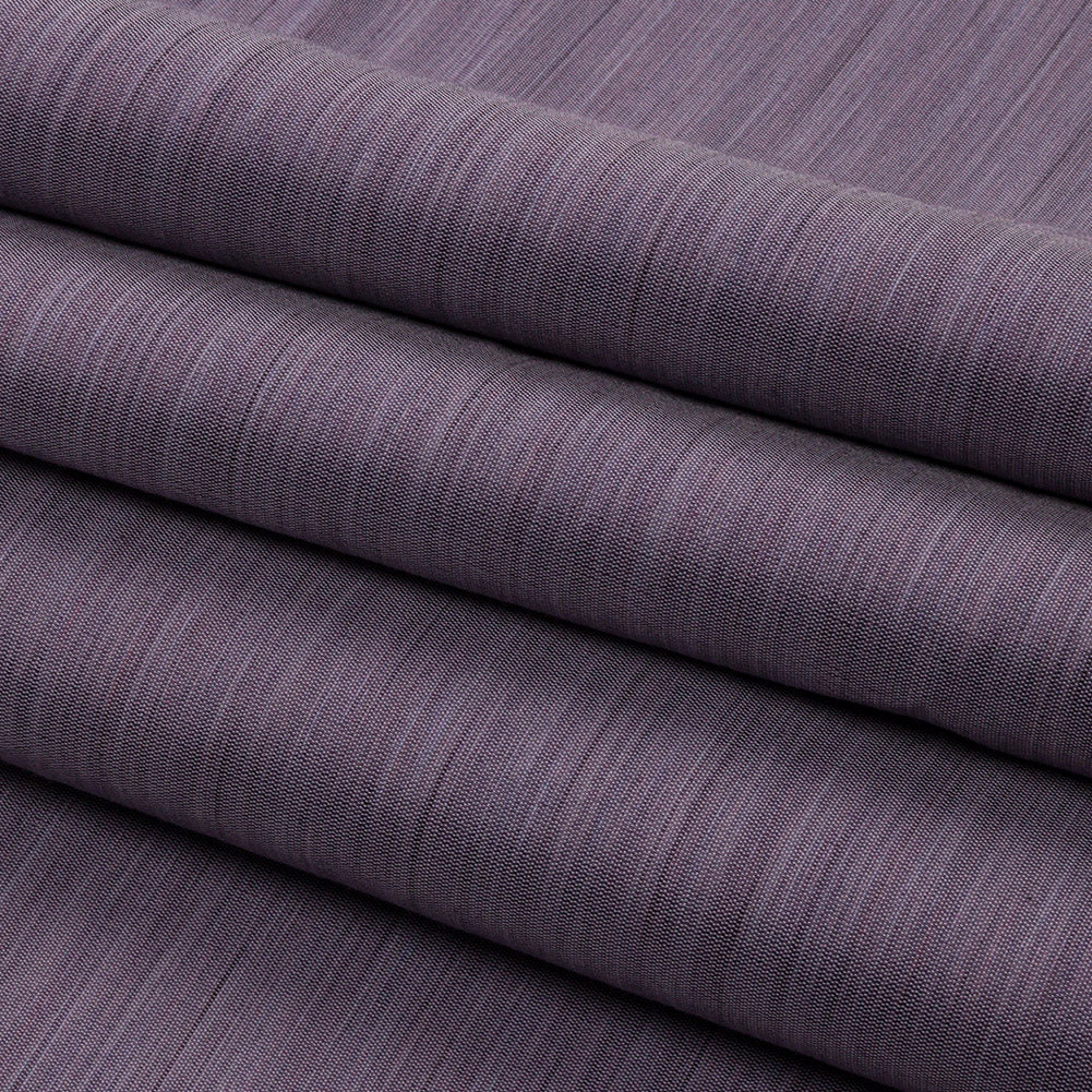 Recycled Polyester Bengaline - Lavender Striations - British Imported