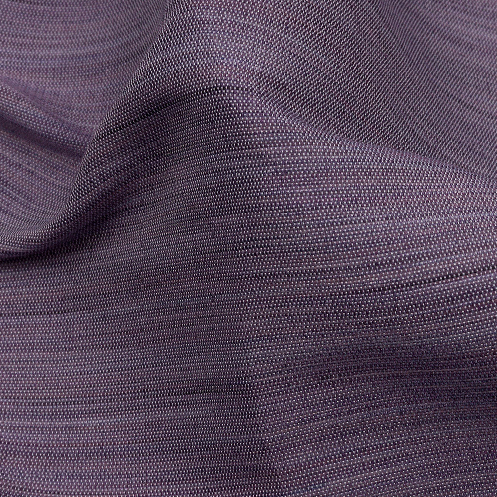 Recycled Polyester Bengaline - Lavender Striations - British Imported