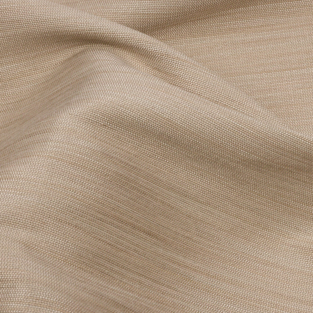 Recycled Polyester Bengaline - Linen Striations - British Imported