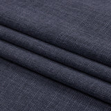 Soft Textured Recycled Polyester Drapery Woven - Denim - British Imported
