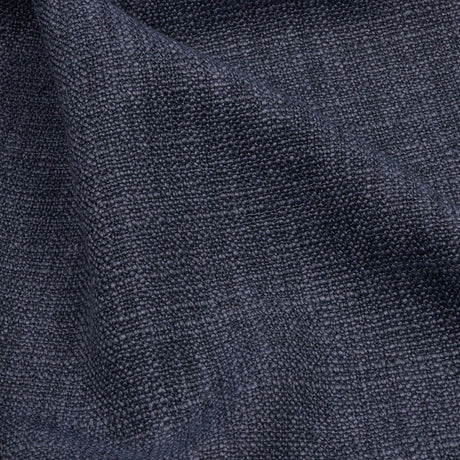 Soft Textured Recycled Polyester Drapery Woven - Denim - British Imported