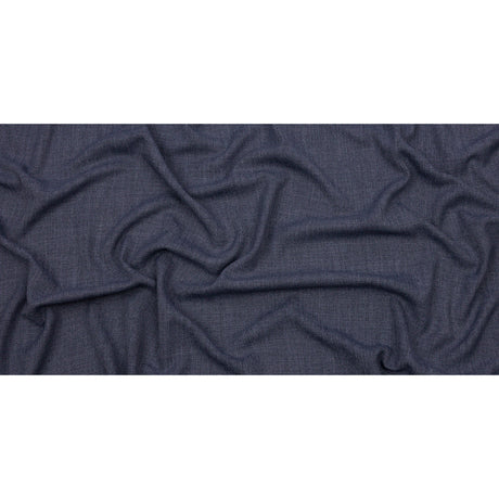Soft Textured Recycled Polyester Drapery Woven - Denim - British Imported