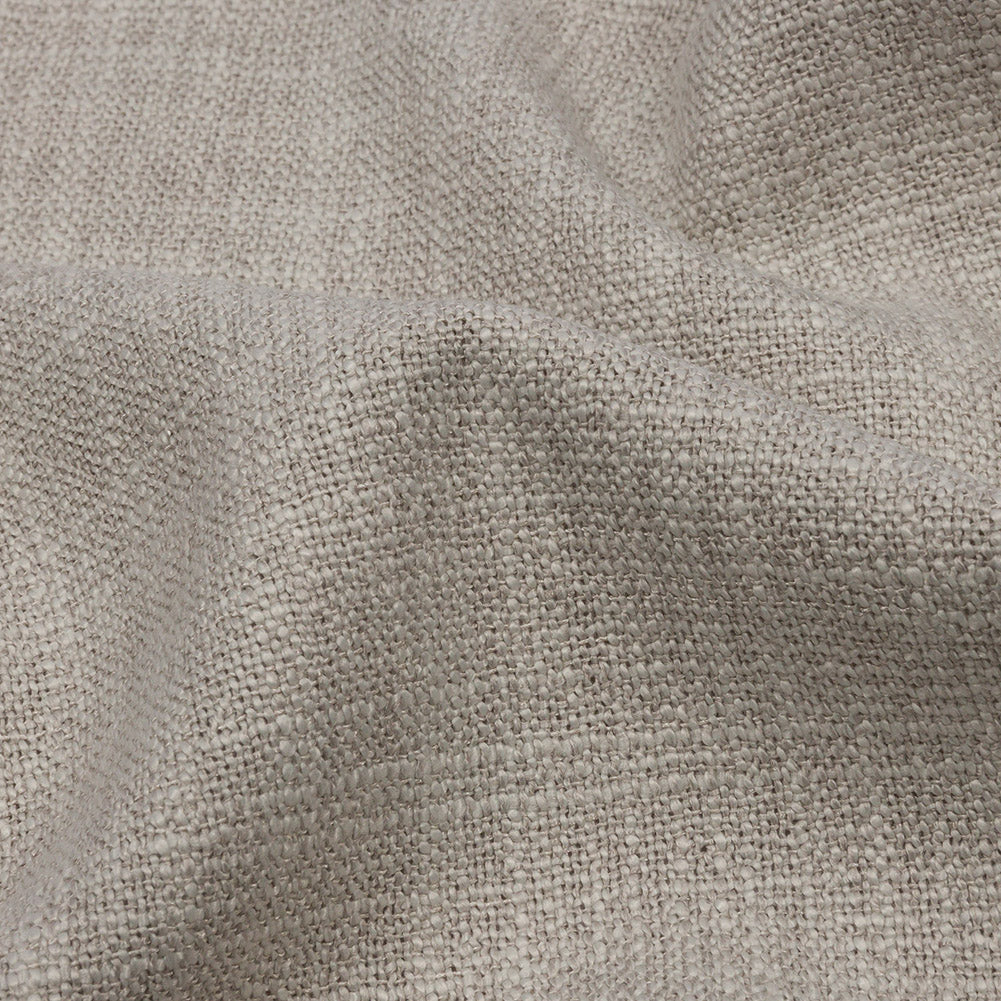 Soft Textured Recycled Polyester Drapery Woven - Dove - British Imported