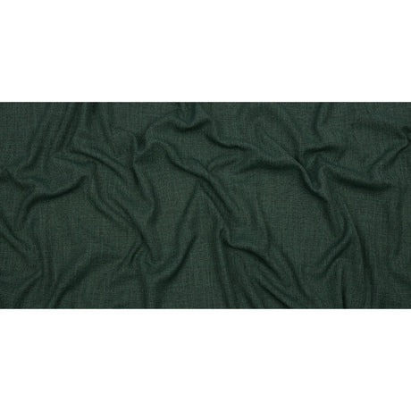 Soft Textured Recycled Polyester Drapery Woven - Emerald - British Imported