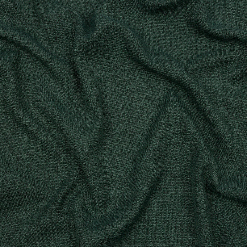 Soft Textured Recycled Polyester Drapery Woven - Emerald - British Imported