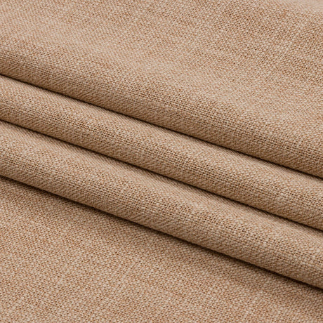 Soft Textured Recycled Polyester Drapery Woven - Fawn - British Imported