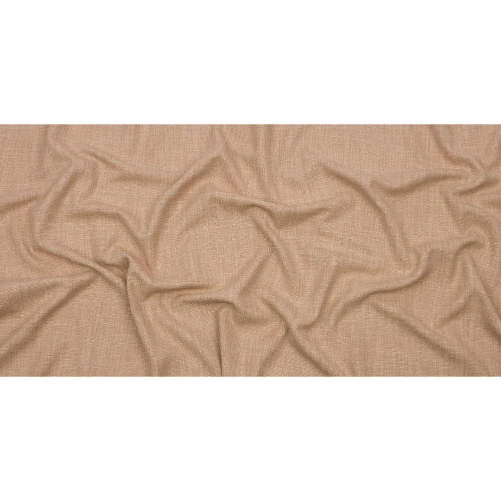 Soft Textured Recycled Polyester Drapery Woven - Fawn - British Imported