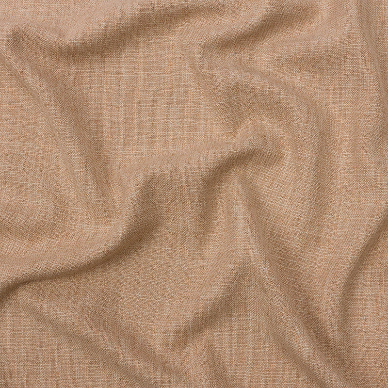 Soft Textured Recycled Polyester Drapery Woven - Fawn - British Imported