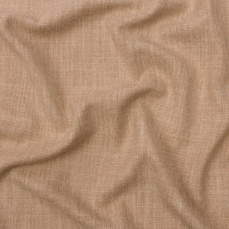 Soft Textured Recycled Polyester Drapery Woven - Fawn - British Imported