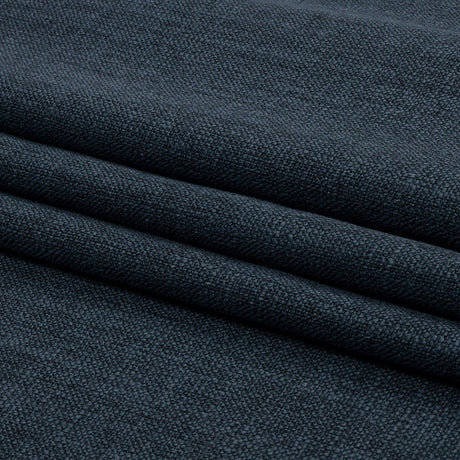 Soft Textured Recycled Polyester Drapery Woven - Ink - British Imported