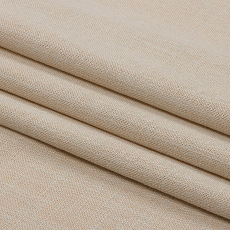 Soft Textured Recycled Polyester Drapery Woven - Ivory - British Imported