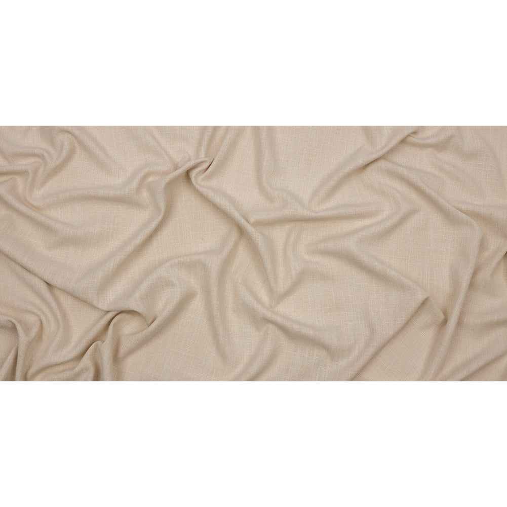 Soft Textured Recycled Polyester Drapery Woven - Ivory - British Imported