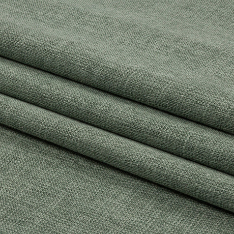 Soft Textured Recycled Polyester Drapery Woven - Jade - British Imported