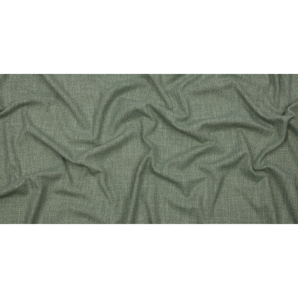 Soft Textured Recycled Polyester Drapery Woven - Jade - British Imported