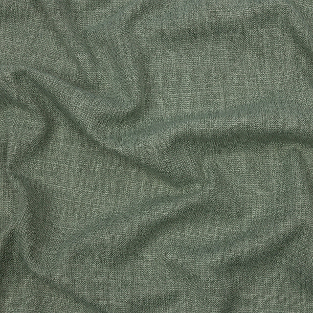 Soft Textured Recycled Polyester Drapery Woven - Jade - British Imported