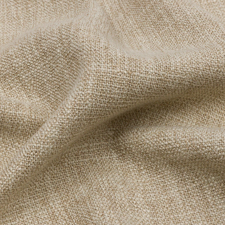 Soft Textured Recycled Polyester Drapery Woven - Linen - British Imported