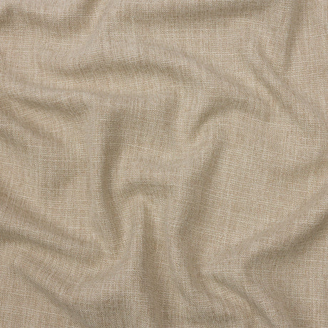 Soft Textured Recycled Polyester Drapery Woven - Linen - British Imported