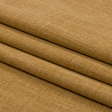 Soft Textured Recycled Polyester Drapery Woven - Ochre - British Imported