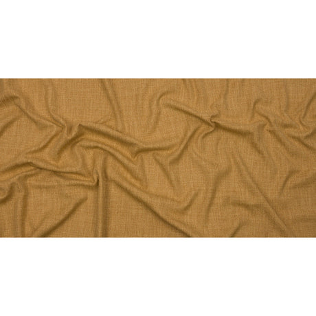 Soft Textured Recycled Polyester Drapery Woven - Ochre - British Imported