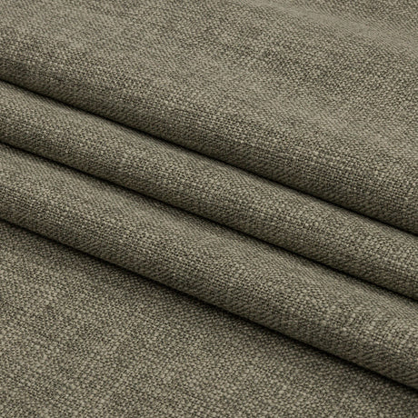 Soft Textured Recycled Polyester Drapery Woven - Olive - British Imported