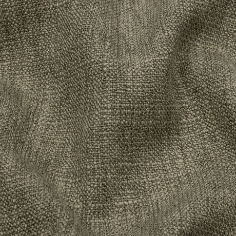 Soft Textured Recycled Polyester Drapery Woven - Olive - British Imported
