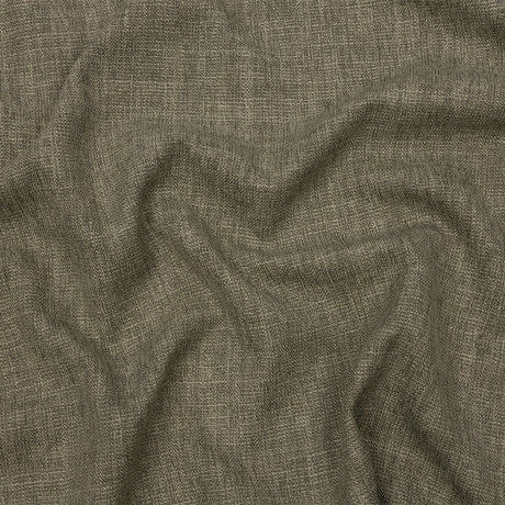 Soft Textured Recycled Polyester Drapery Woven - Olive - British Imported
