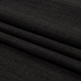 Soft Textured Recycled Polyester Drapery Woven - Onyx - British Imported
