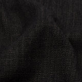 Soft Textured Recycled Polyester Drapery Woven - Onyx - British Imported