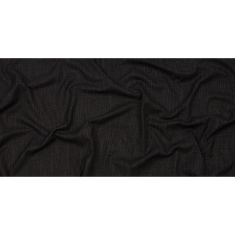 Soft Textured Recycled Polyester Drapery Woven - Onyx - British Imported