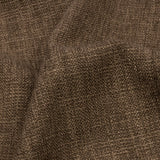 Soft Textured Recycled Polyester Drapery Woven - Otter - British Imported