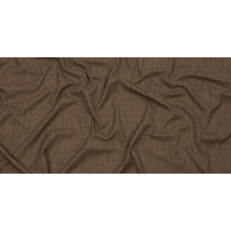 Soft Textured Recycled Polyester Drapery Woven - Otter - British Imported