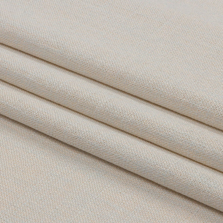 Soft Textured Recycled Polyester Drapery Woven - Pearl - British Imported