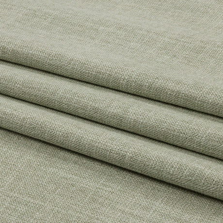 Soft Textured Recycled Polyester Drapery Woven - Pistachio - British Imported
