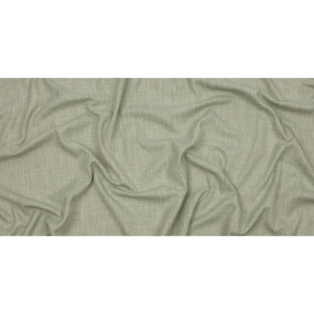 Soft Textured Recycled Polyester Drapery Woven - Pistachio - British Imported