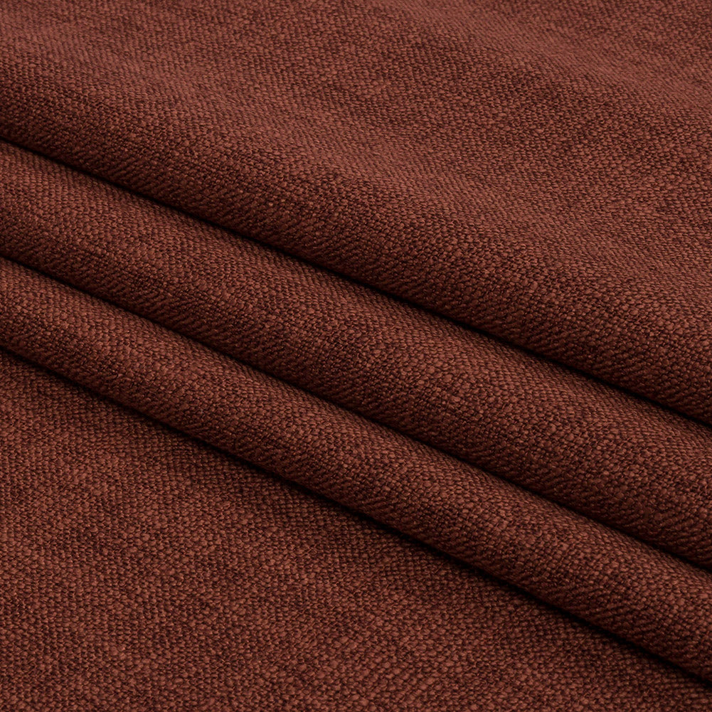 Soft Textured Recycled Polyester Drapery Woven - Saffron - British Imported