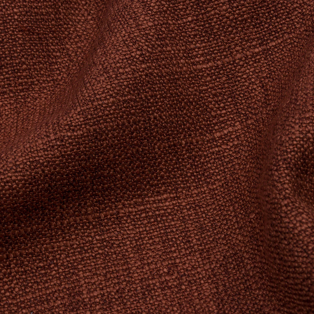Soft Textured Recycled Polyester Drapery Woven - Saffron - British Imported