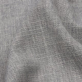 Soft Textured Recycled Polyester Drapery Woven - Silver - British Imported