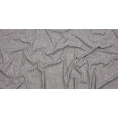 Soft Textured Recycled Polyester Drapery Woven - Silver - British Imported
