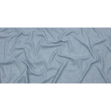 Soft Textured Recycled Polyester Drapery Woven - Sky - British Imported
