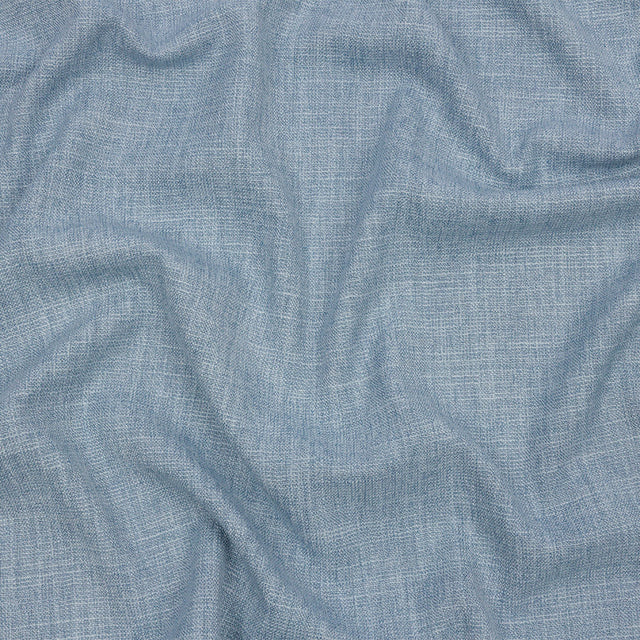 Soft Textured Recycled Polyester Drapery Woven - Sky - British Imported