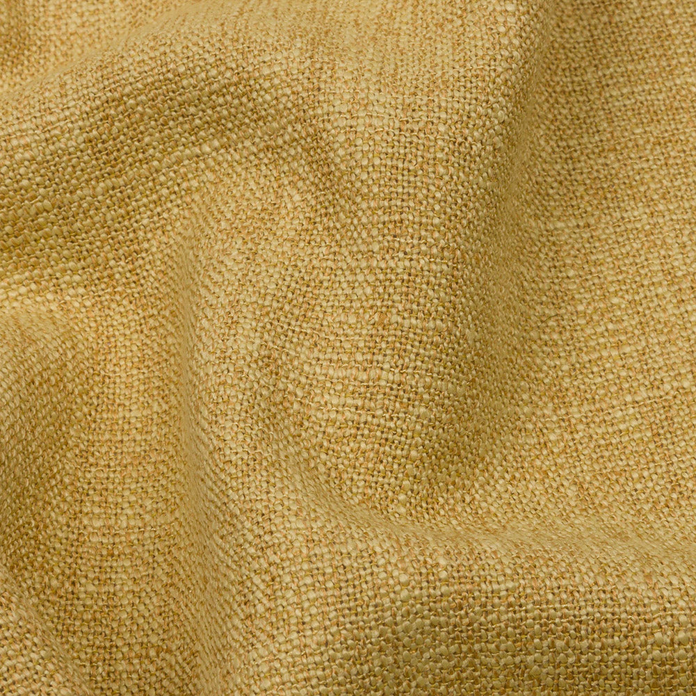 Soft Textured Recycled Polyester Drapery Woven - Sunflower - British Imported