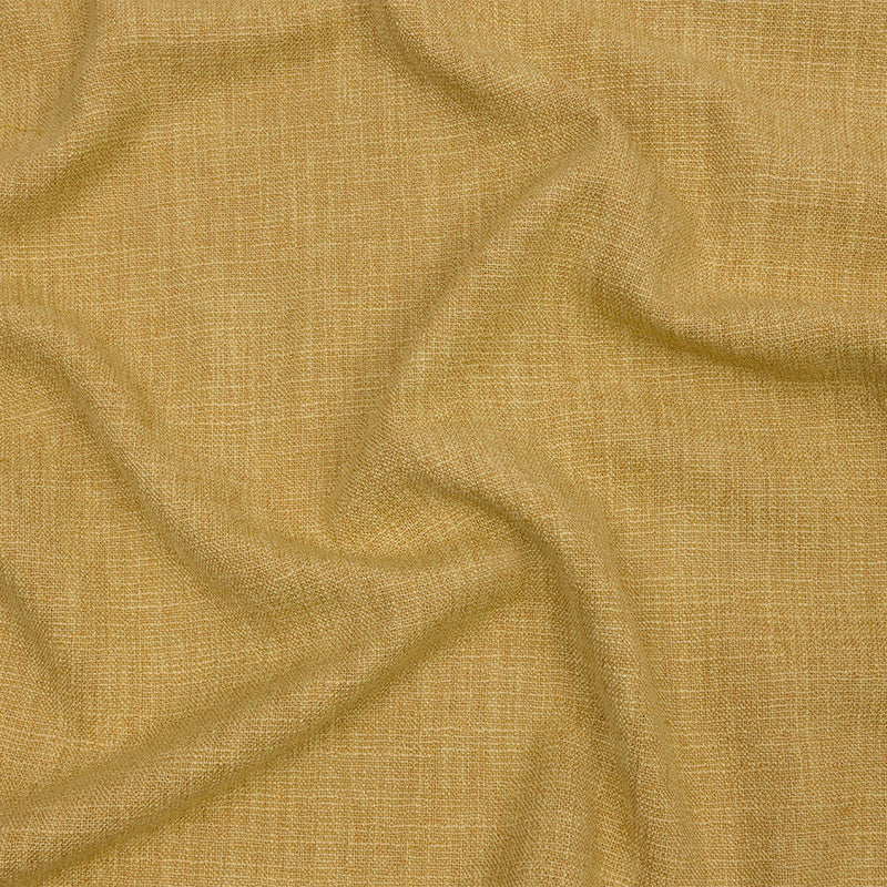 Soft Textured Recycled Polyester Drapery Woven - Sunflower - British Imported