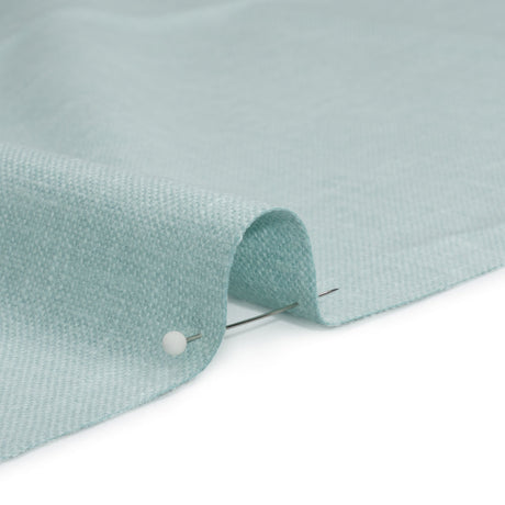 Slubbed Cotton and Polyester Woven - Duckegg - British Imported