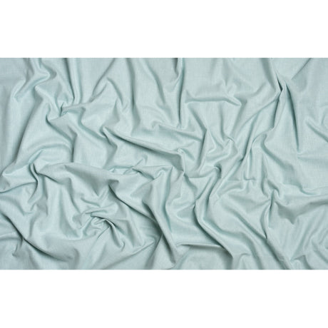 Slubbed Cotton and Polyester Woven - Duckegg - British Imported