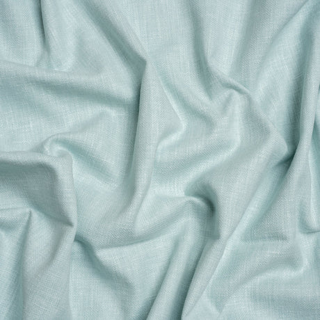 Slubbed Cotton and Polyester Woven - Duckegg - British Imported