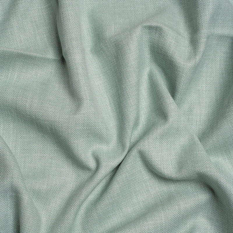 Slubbed Cotton and Polyester Woven - Gray Green - British Imported